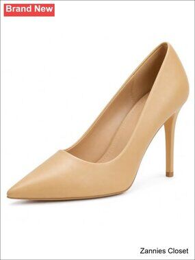✨ Pointed Toe Stiletto Pumps 3 Inch High Heels Slip-On Closed Toe Work Wedding